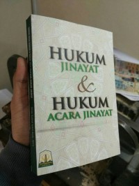 hukum jinayat dan hukum acara jinayat