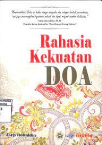 RAHASIA KEKUATAN DOA